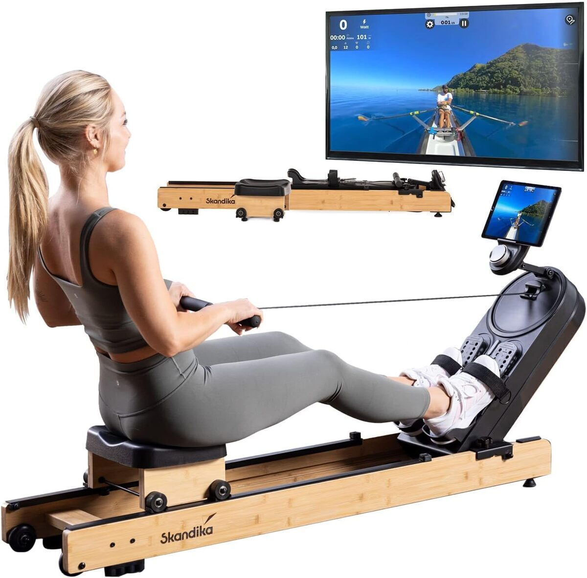 Test du rameur pliable Skandika Rovek : performance et connectivité à domicile