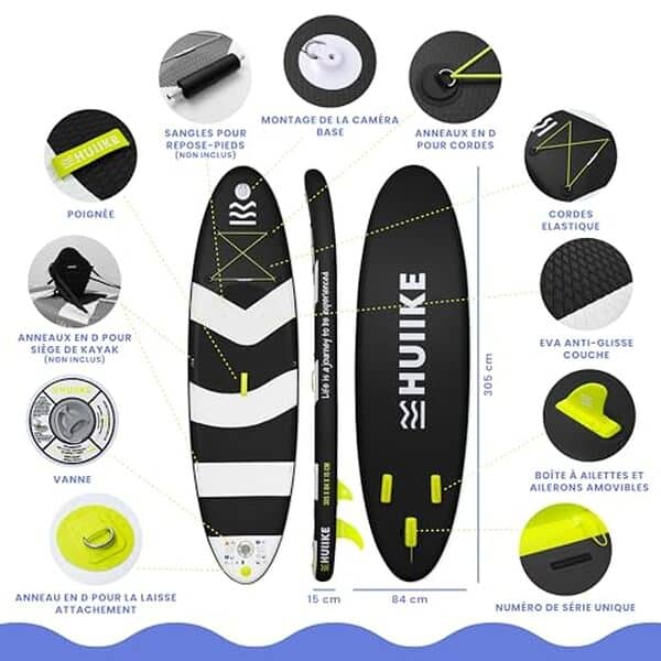 Découvrez notre test détaillé du paddle HUIIKE : analyse de sa stabilité, ses performances et son potentiel pour vos aventures en eau. 