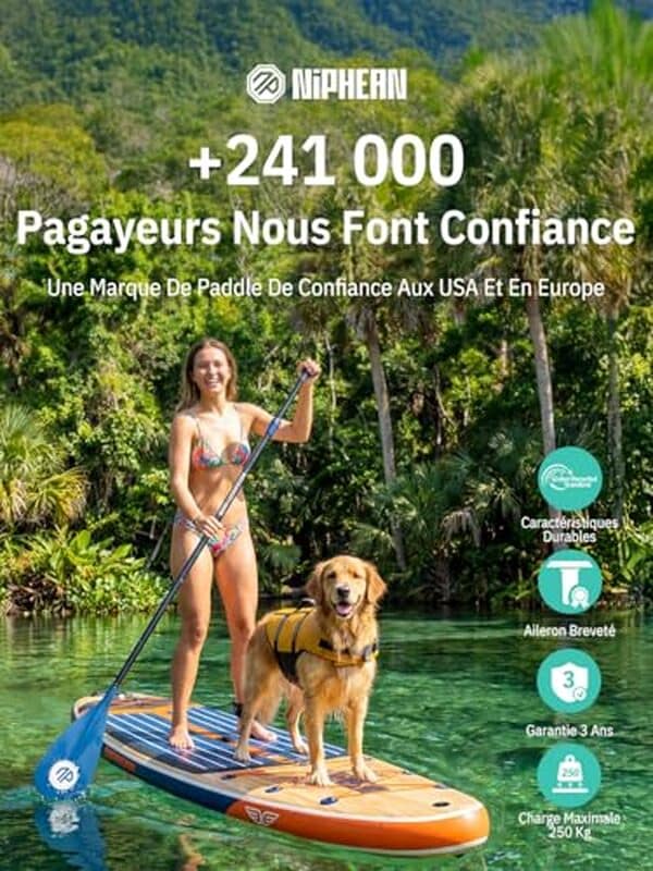 Découvrez notre test détaillé de la pagaie gonflable extra-large niphean : performances, confort et sécurité pour vos sorties en famille sur l'eau. 