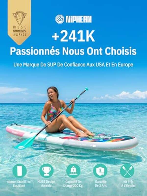Découvrez notre test complet du paddle gonflable Niphean 320cm, le sup idéal pour deux avec stabilité, performance et qualité. Avis détaillé et conseils d'achat. 