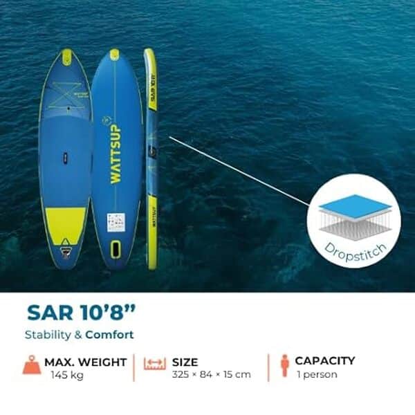 Découvrez notre test détaillé du paddle gonflable Wattsup SAR 10'8 : performances, fonctionnalités, avantages et inconvénients pour bien choisir votre équipement. 