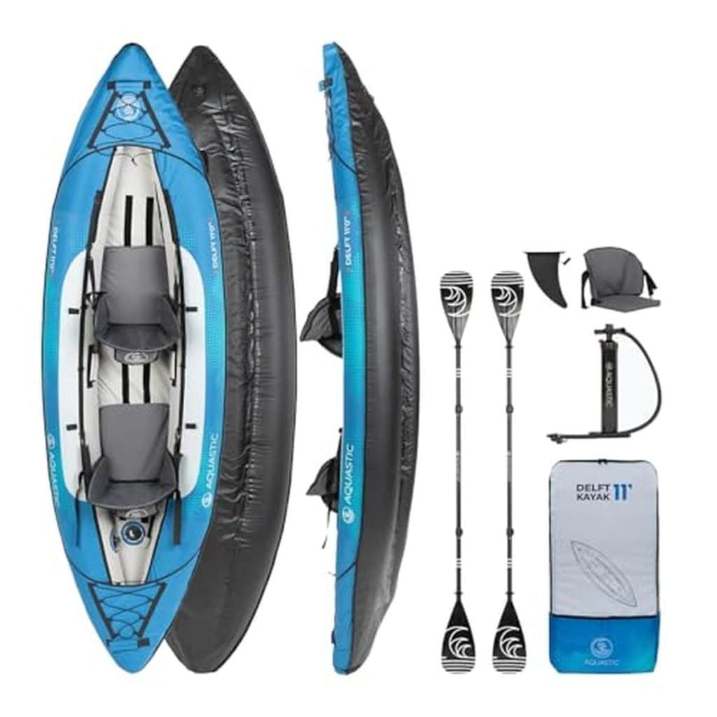 Test : kayak gonflable AQUASTIC Dolph 11'0" pour 2 personnes