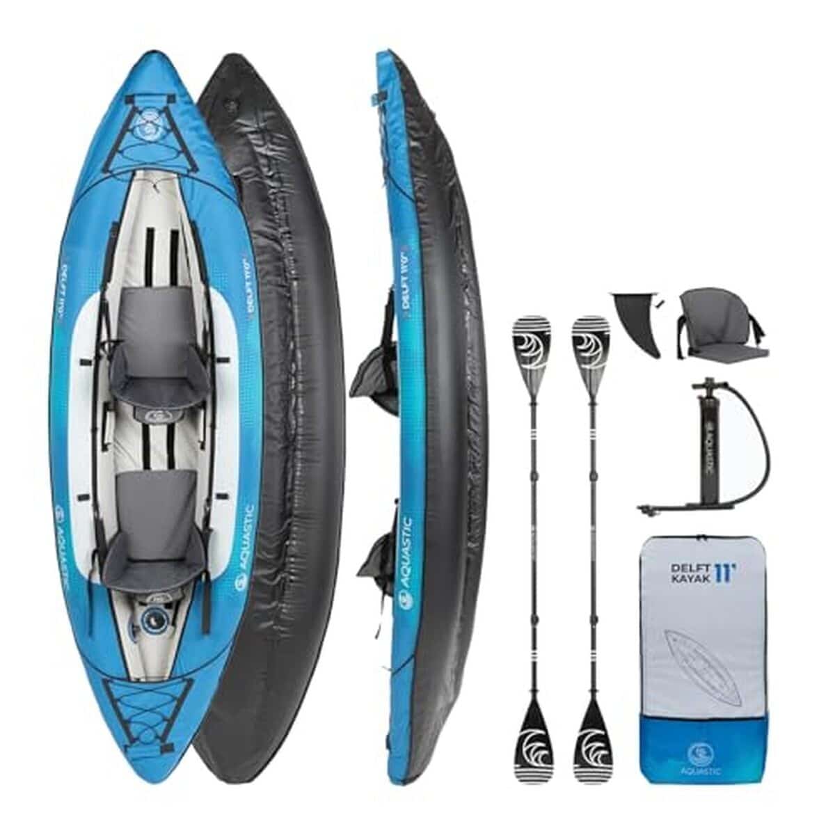 Test : kayak gonflable AQUASTIC Dolph 11'0" pour 2 personnes