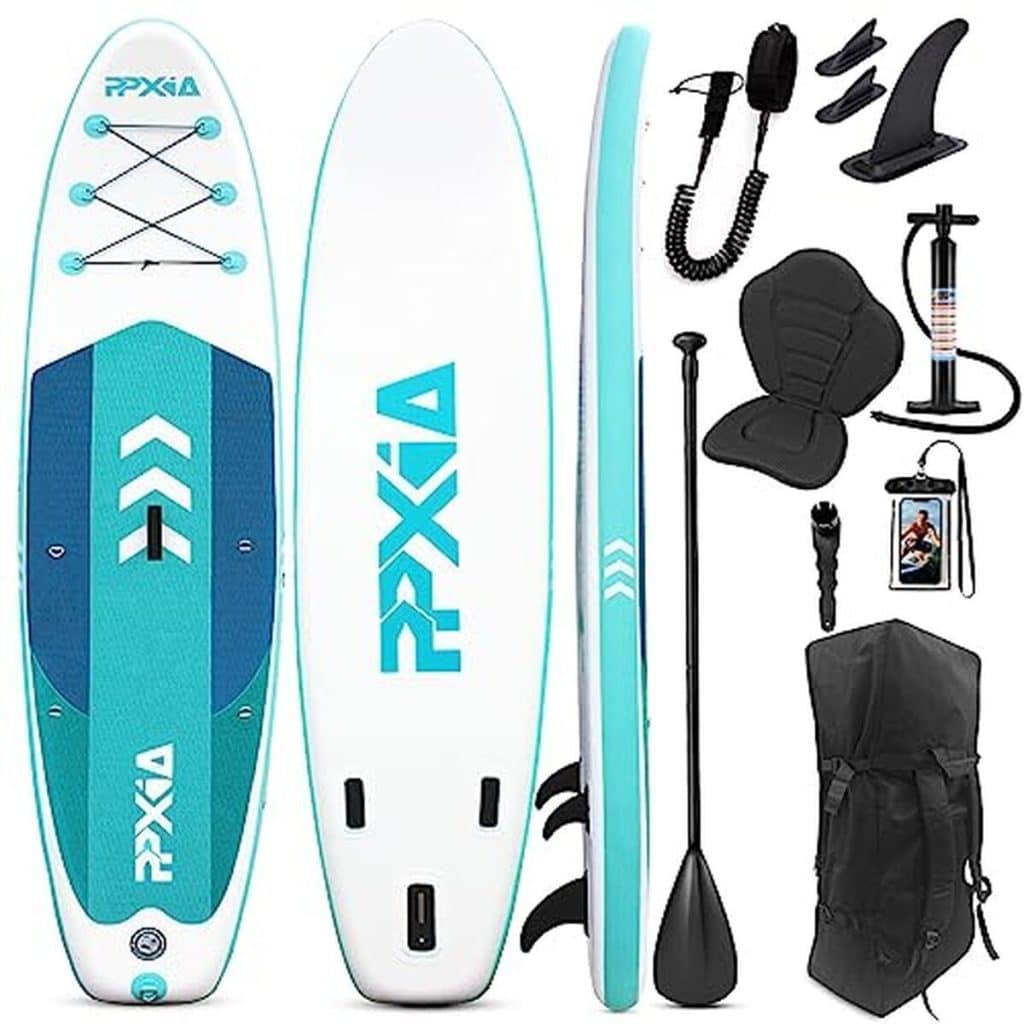 Test de la planche de stand up paddle gonflable stable 320 x 84 cm