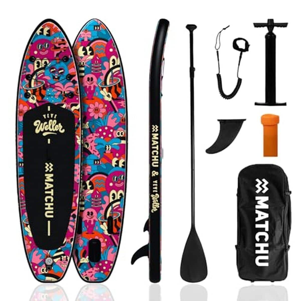 Test de la planche gonflable Matchu Sup Board Yeye Weller : édition limitée et kit complet
