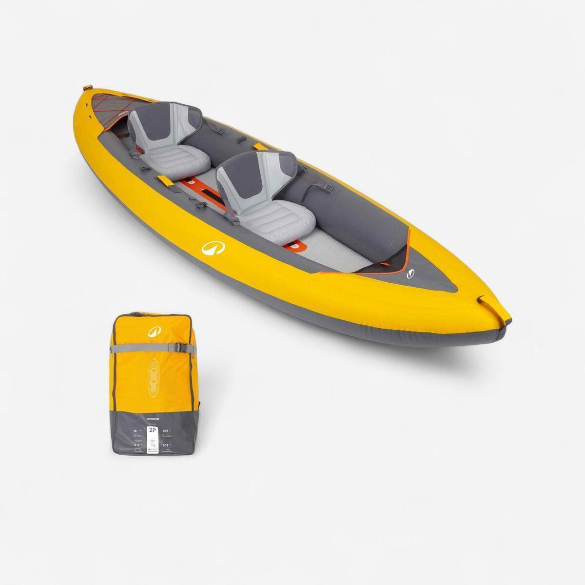 Test du canoë kayak gonflable 2 places Tribord 100+ par Decathlon