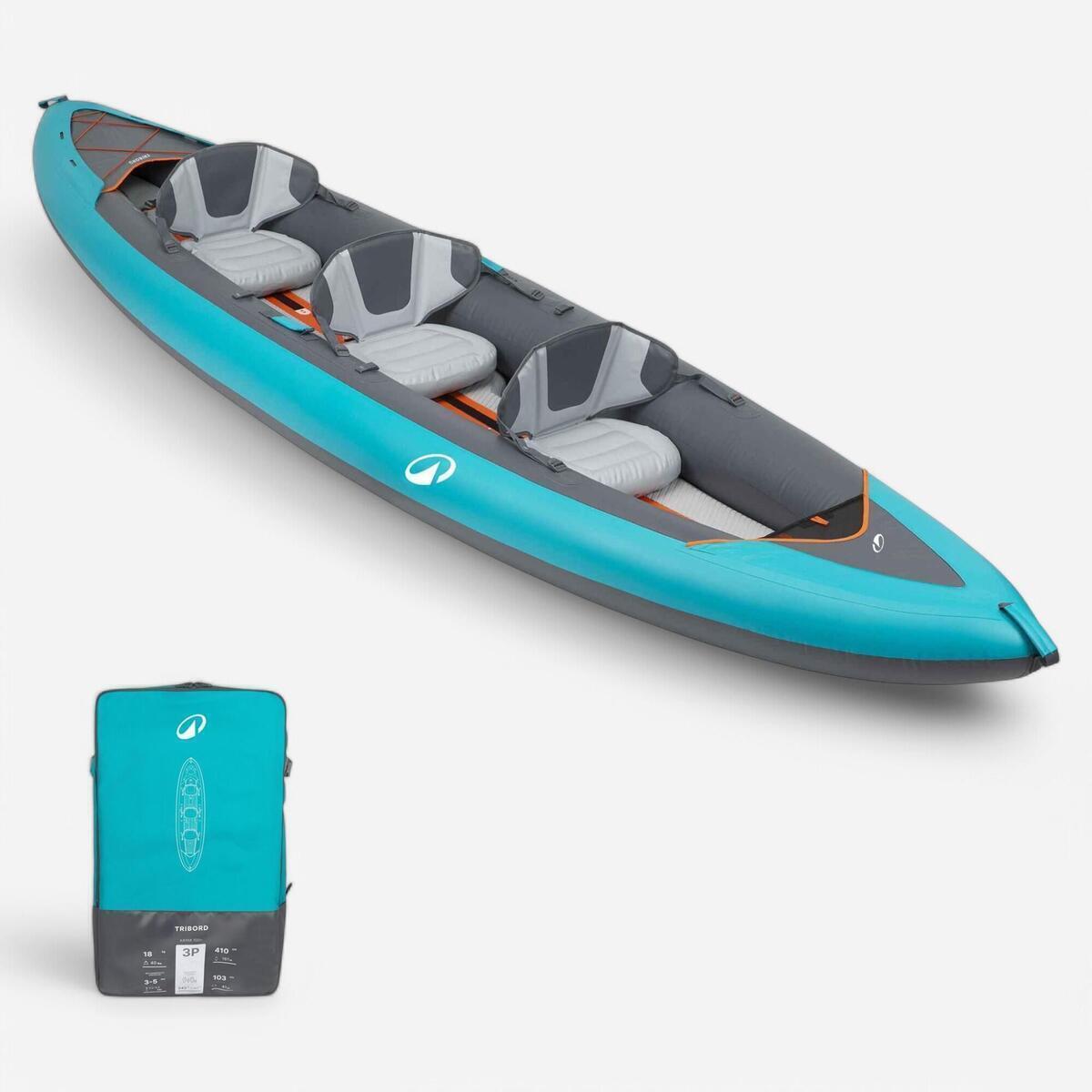 Test du canoë kayak Tribord 100+ de Decathlon : un gonflable polyvalent