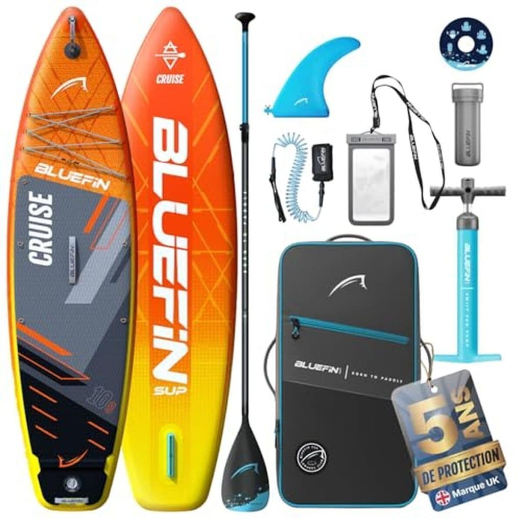 Test du paddle gonflable Bluefin Cruise 10'8 : léger et antidérapant