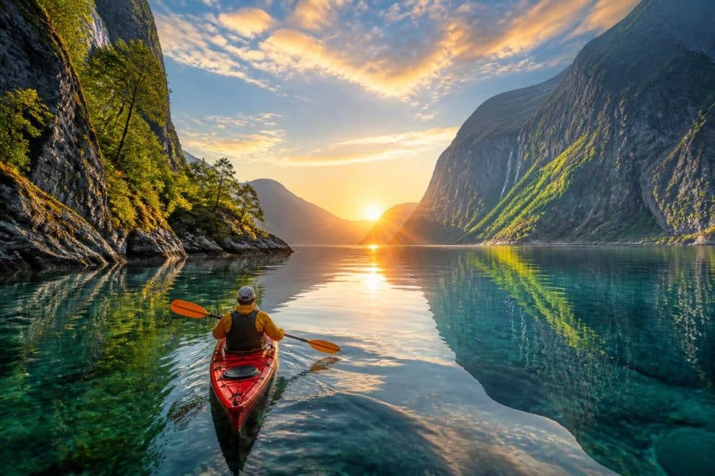 Les mystères cachés des fjords norvégiens : une exploration en kayak hors des sentiers battus