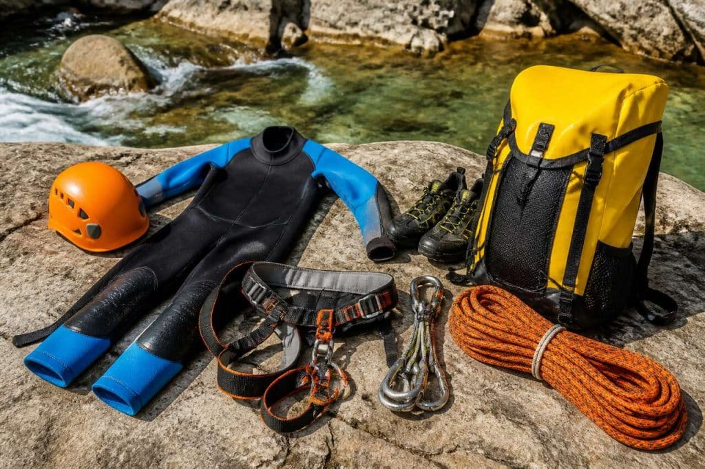 Équipement et tenue de canyoning : le guide complet