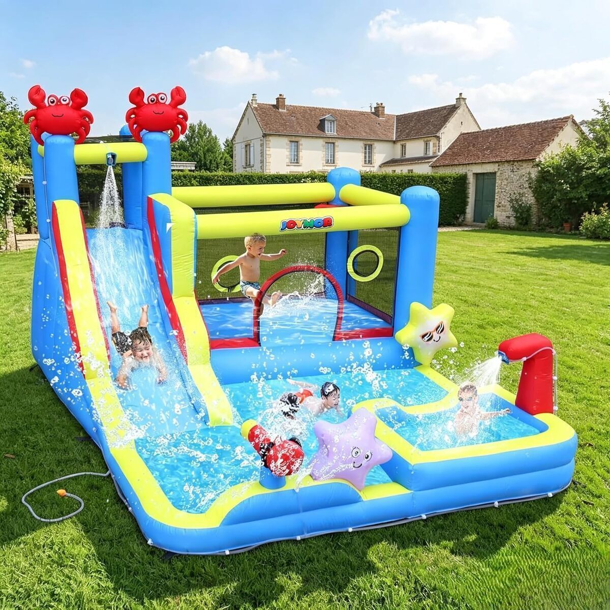 Test du château gonflable Bonnlo : espace de jeu océanique complet pour enfants