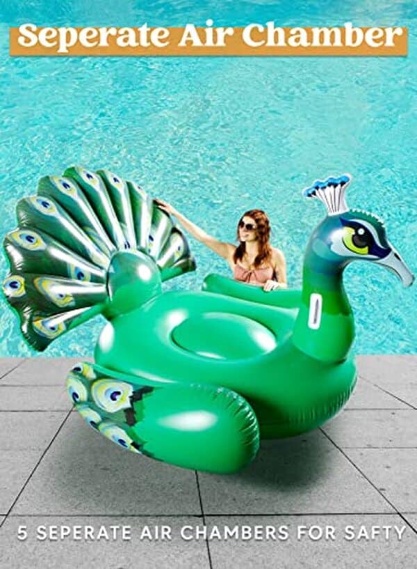 Découvrez notre avis détaillé sur le radeau paon géant Joyin : confort, décoration aquatique et divertissement pour vos vacances en famille.