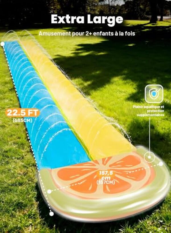 Découvrez notre test détaillé du toboggan aquatique Sloosh 22, 5ft avec planches et système d'arrosage. Avis complet, performances et caractéristiques pour bien choisir.