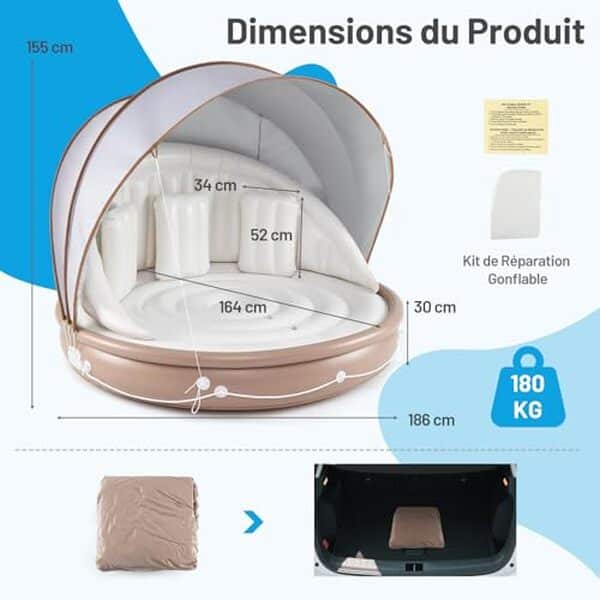 Découvrez notre test détaillé du lit flottant gonflable Goplus : confort, durabilité et performances pour vos moments de détente en duo ou trio sur l'eau.