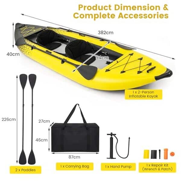 Découvrez notre test détaillé du kayak gonflable 2 places HOMASIS : robustesse, confort et performance pour vos aventures en eau.