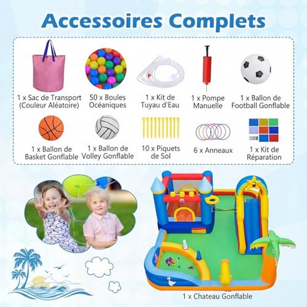 Découvrez notre test détaillé du château gonflable Goplus avec toboggan aquatique et piscine à balles. Caractéristiques, avantages et avis pour bien choisir.