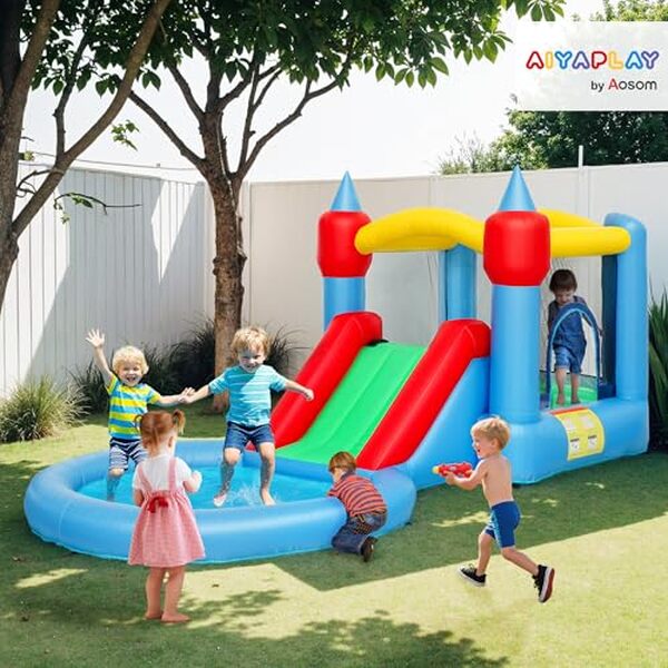 Découvrez notre test détaillé du château gonflable AIYAPLAY 4 en 1 avec toboggan et piscine à balles : caractéristiques, avantages et avis client pour choisir le meilleur jeu d'enfant. 