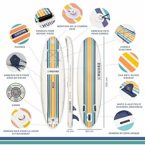Découvrez notre test détaillé de la paddle gonflable HUIIKE. Analyse complète de la stabilité, la résistance et les performances pour bien choisir votre SUP gonflable. 