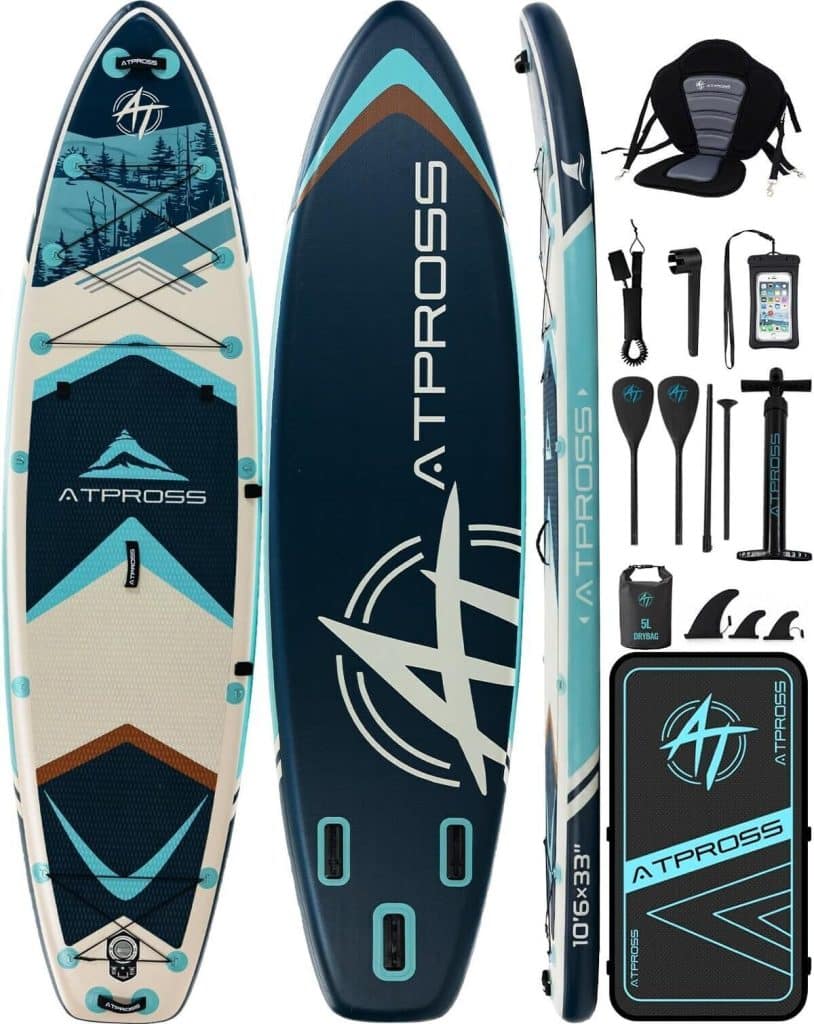 Test : atpross stand up paddle gonflable avec siège kayak 2 places