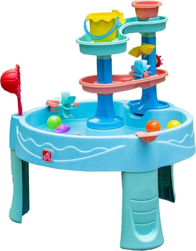 Test de la table à eau Step2 Double Spin et Showers : activité ludique pour le jardin