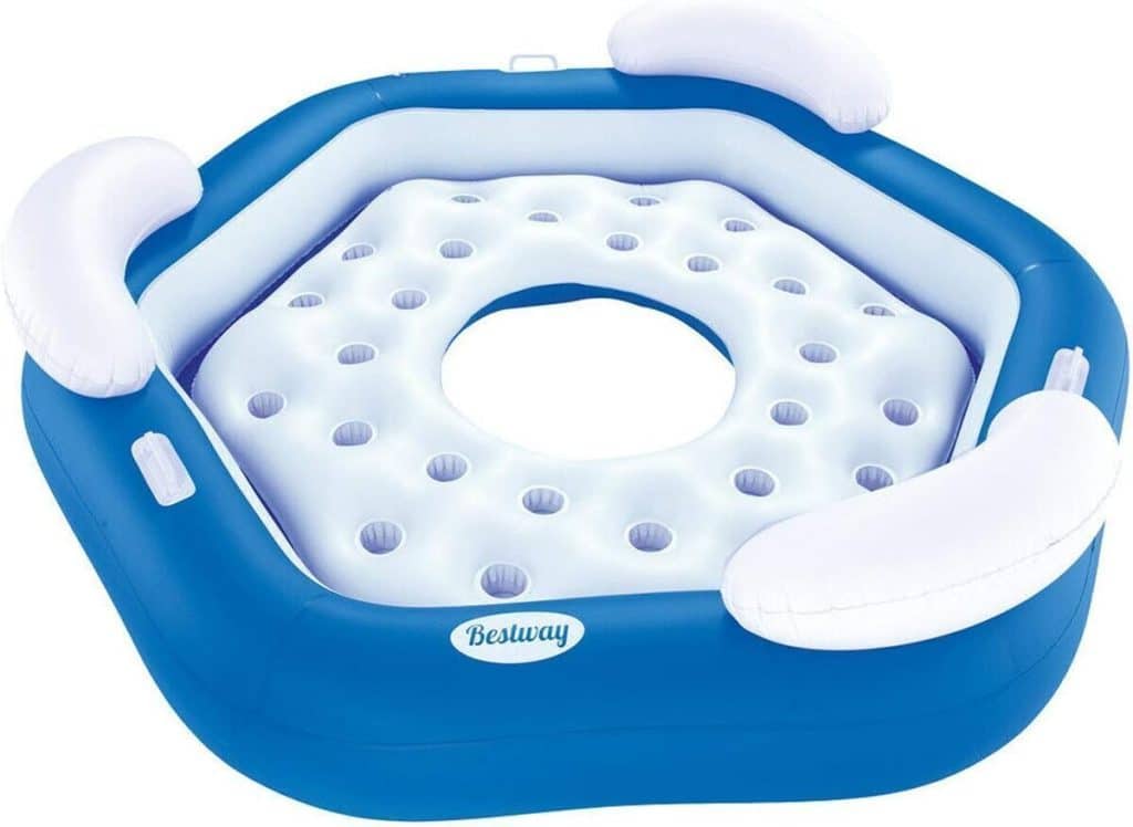 Test de l'île gonflable pentagone Bestway 43111 : confort et praticité