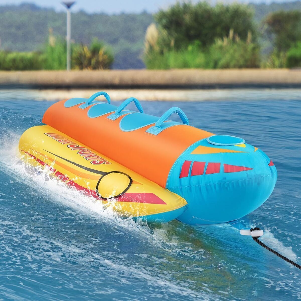 Test du bateau banane gonflable Goplus : loisirs aquatiques en famille
