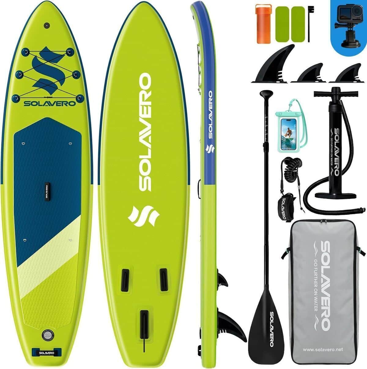 Test du paddle gonflable Solavero, 323 cm et pont antidérapant
