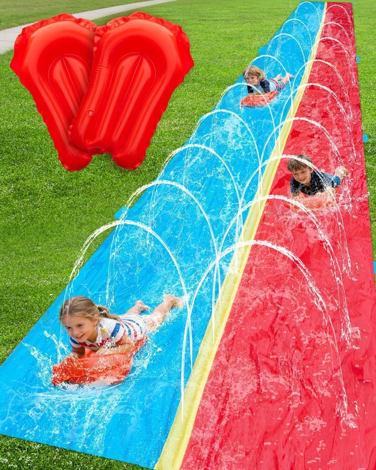 Test du toboggan aquatique Spring Water 12, 2 m à 2 voies