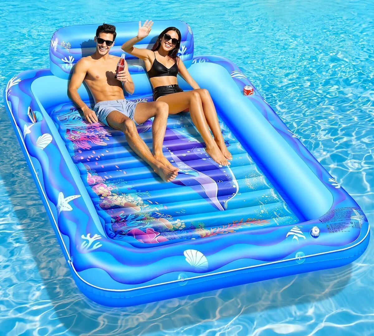 Test : matelas gonflable LanBlu pour piscine, confort et détente