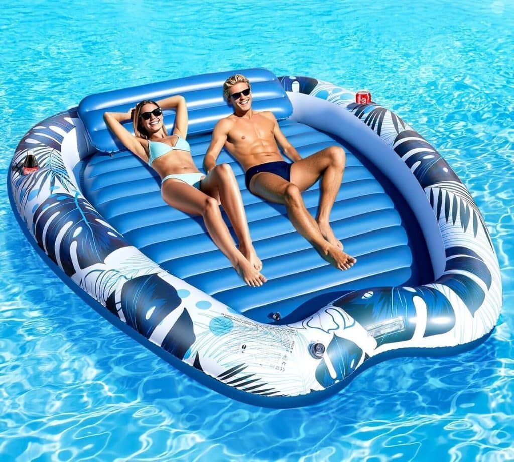 Test : matelas gonflable LanOcean pour piscine et bronzage