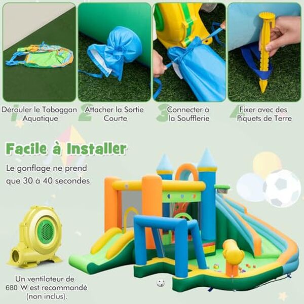 Découvrez notre test complet du château gonflable Goplus : caractéristiques, multiples activités, avantages et avis pour choisir le meilleur jeu gonflable pour vos enfants.