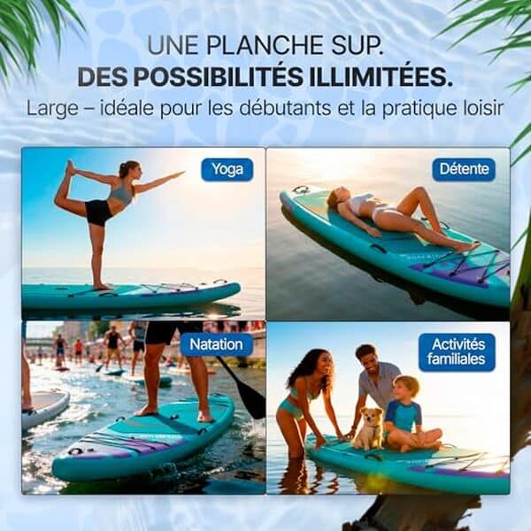 Découvrez notre test détaillé de la planche SUP gonflable Menthe : stabilité exceptionnelle, polyvalence et performance pour tous les niveaux de pratiquants. 