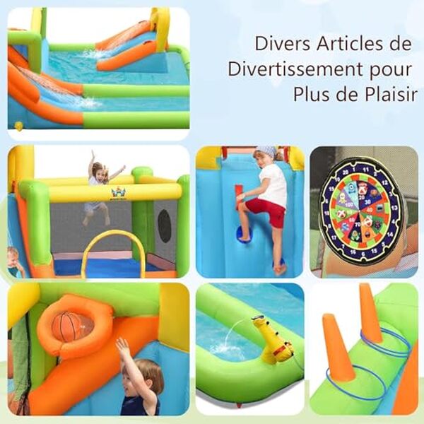 Découvrez notre test complet du château gonflable 8 en 1 Costway : caractéristiques, avantages et avis pour choisir le meilleur jeu gonflable pour vos enfants.