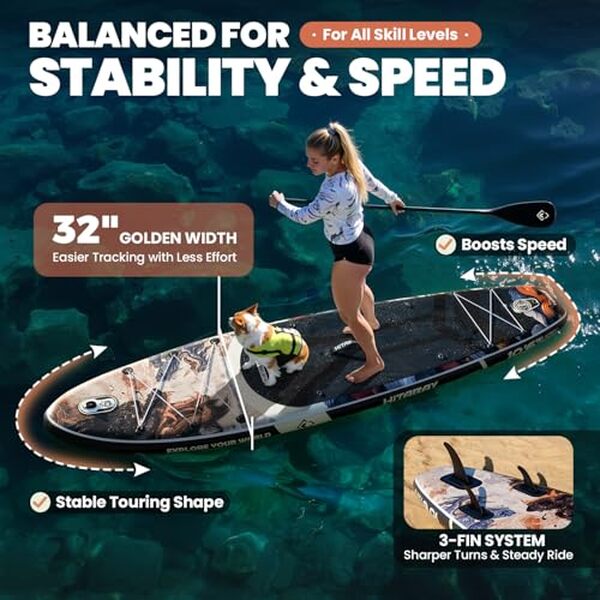 Découvrez notre test complet de la planche paddle SUP 320 noir : caractéristiques, performances et avis pour bien choisir votre matériel de stand-up paddle gonflable.