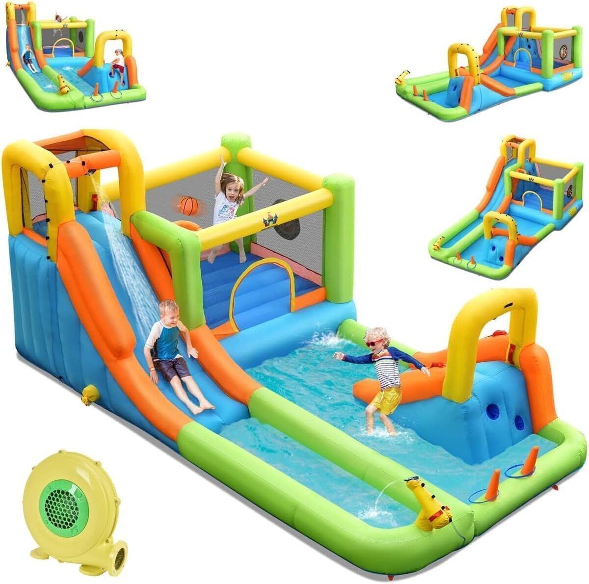 Test : château gonflable 8 en 1 Costway, le paradis des enfants