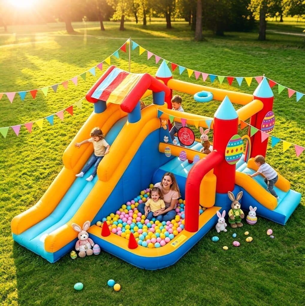 Test chateau gonflable FOOING 9 en 1 pour enfants