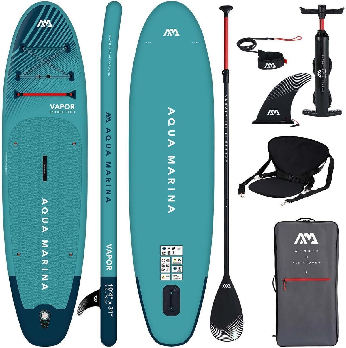 Test de la planche Aqua Marina Vapor 2027 gonflable avec siège kayak