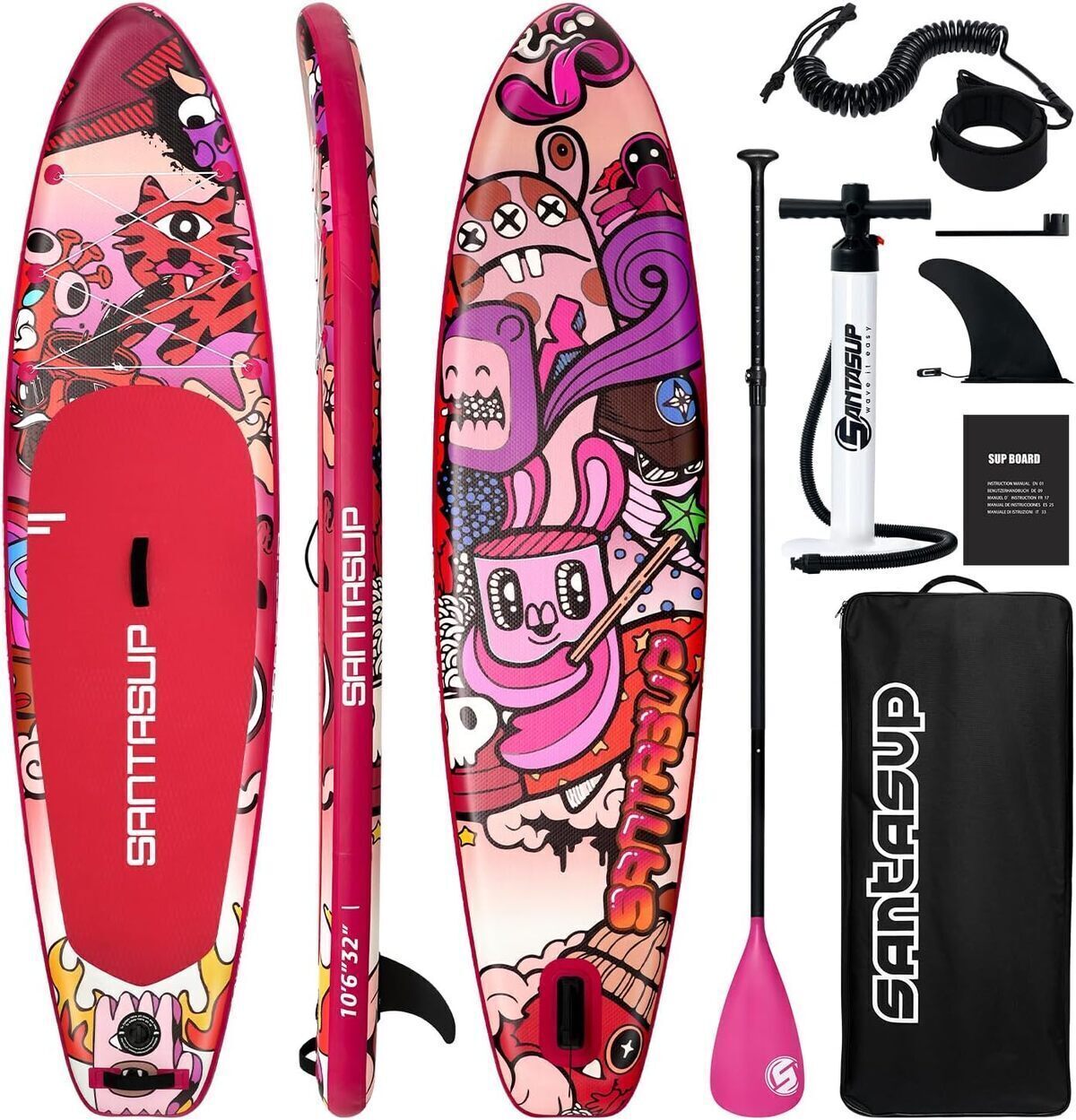 Test de la planche de paddle Santasup 3 m : pratique et colorée