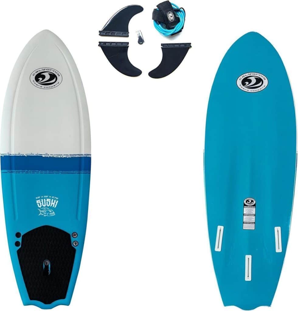 Test de la planche de surf souple Sushi Fish 5 m 8 de California Board Company