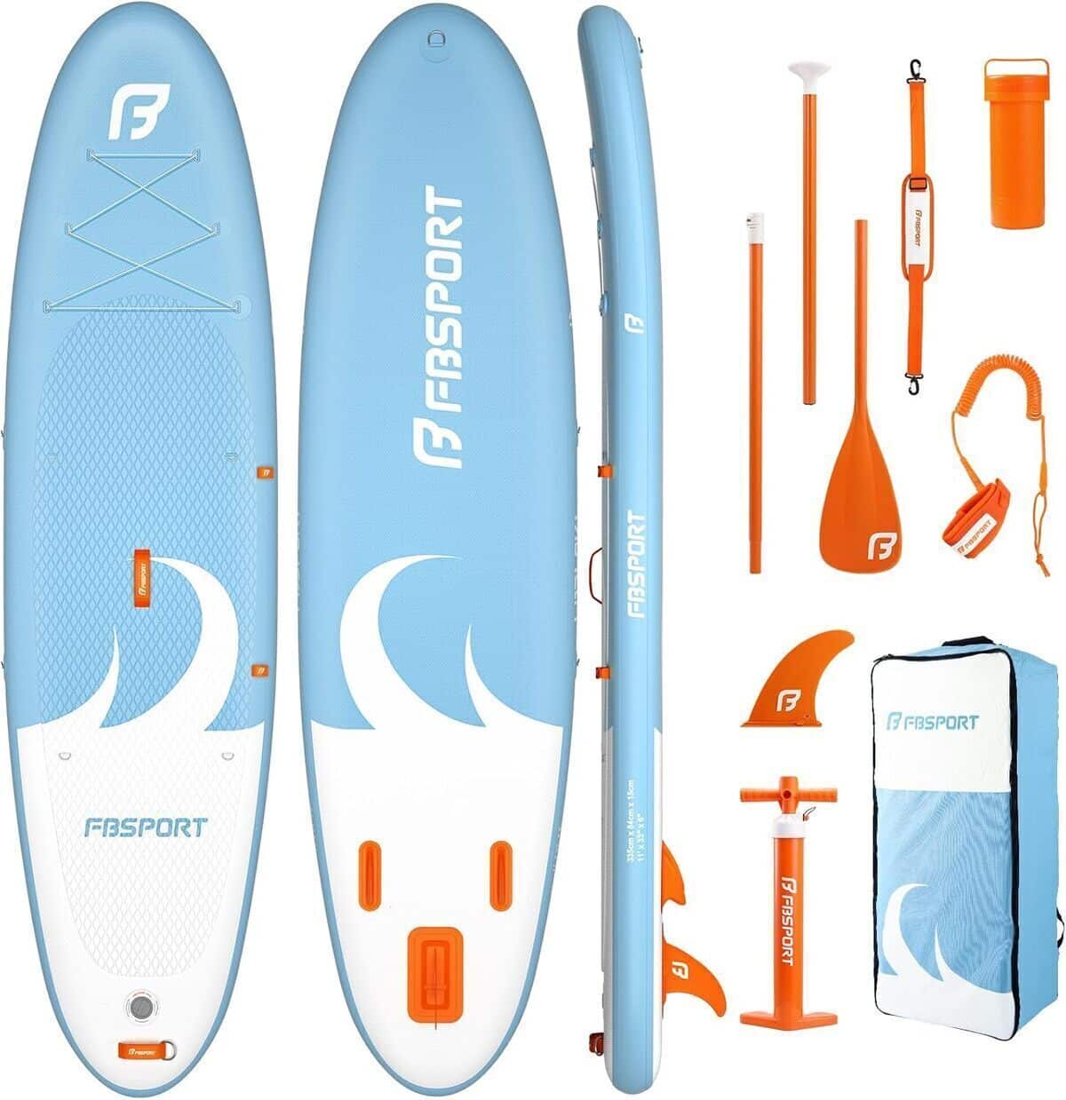 Test de la planche gonflable FBSPORT 320 cm : polyvalence et équipement complet