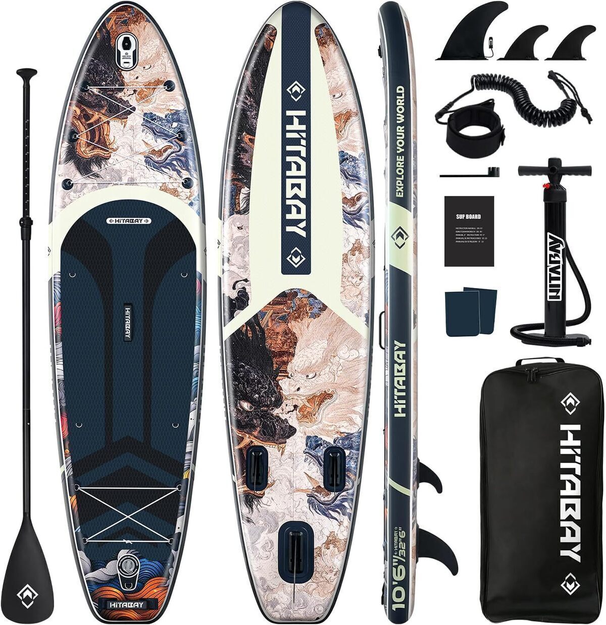 Test de la planche paddle gonflable Sup 320 noir