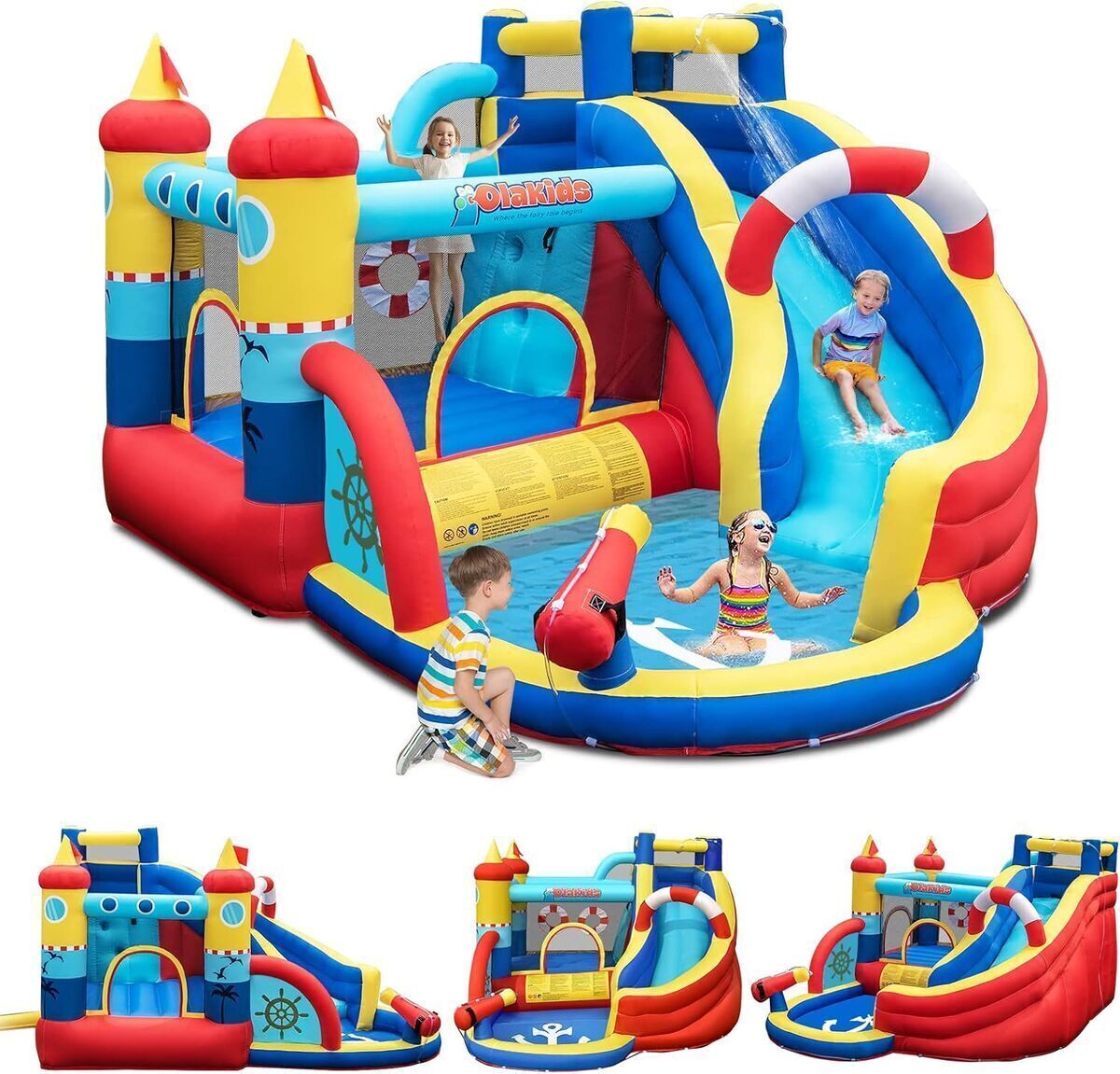 Test du château gonflable Goplus avec multiples activités pour enfants