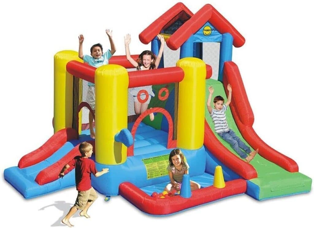 Test du château gonflable multicolore Happy Hop 9019