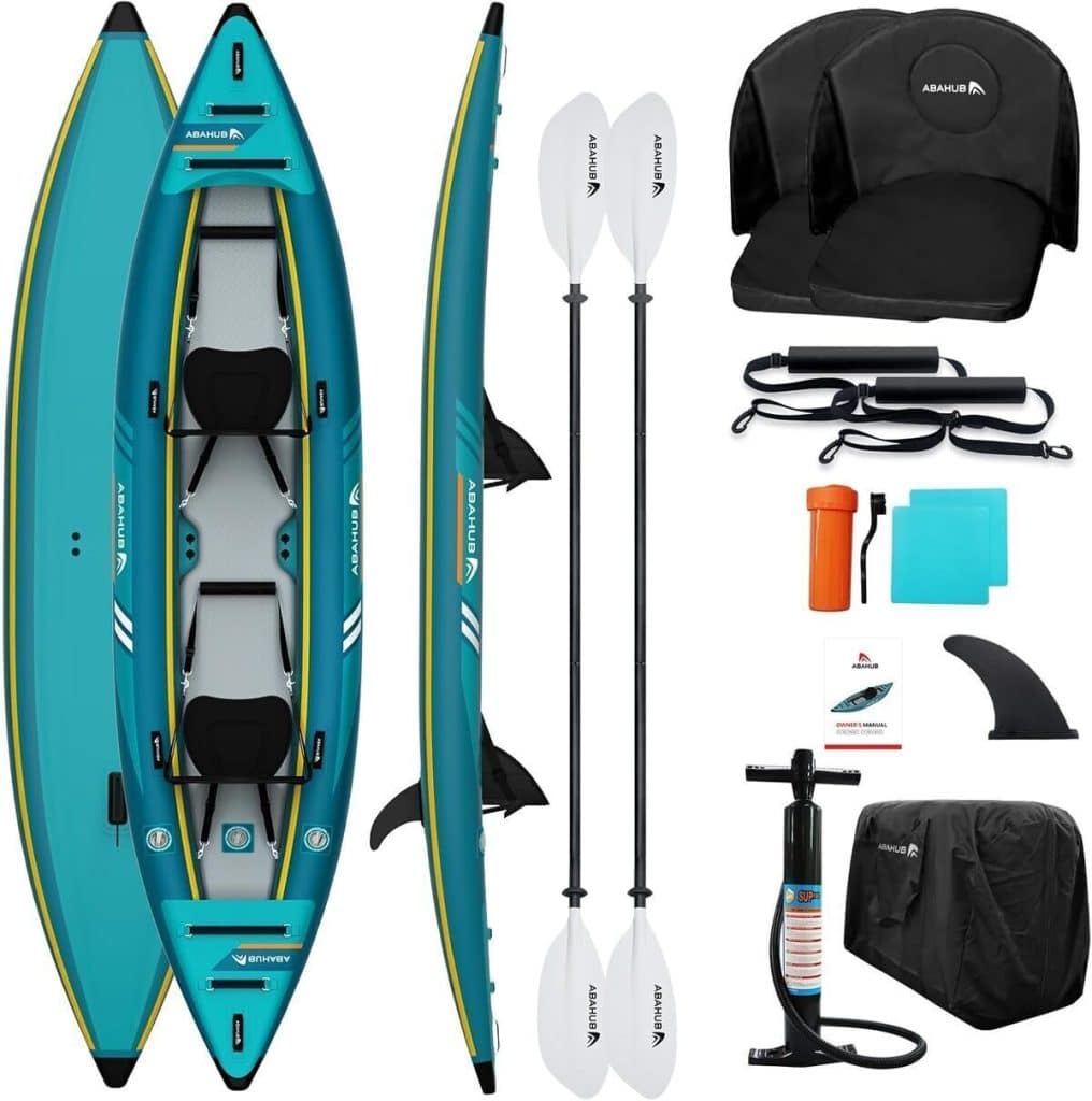 Test du kayak gonflable Abahub 320 cm pour une personne