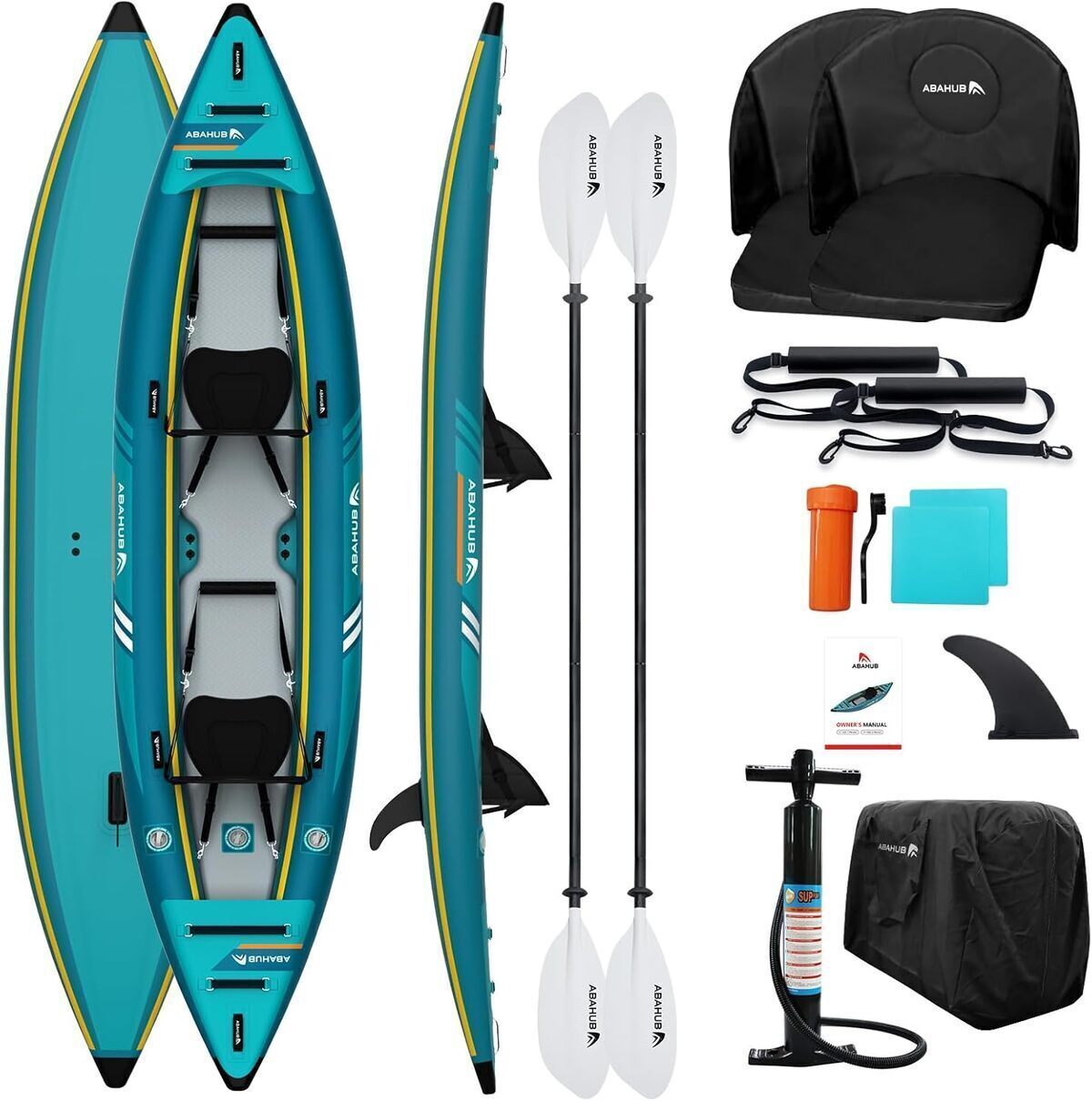Test du kayak gonflable Abahub 320 cm pour une personne