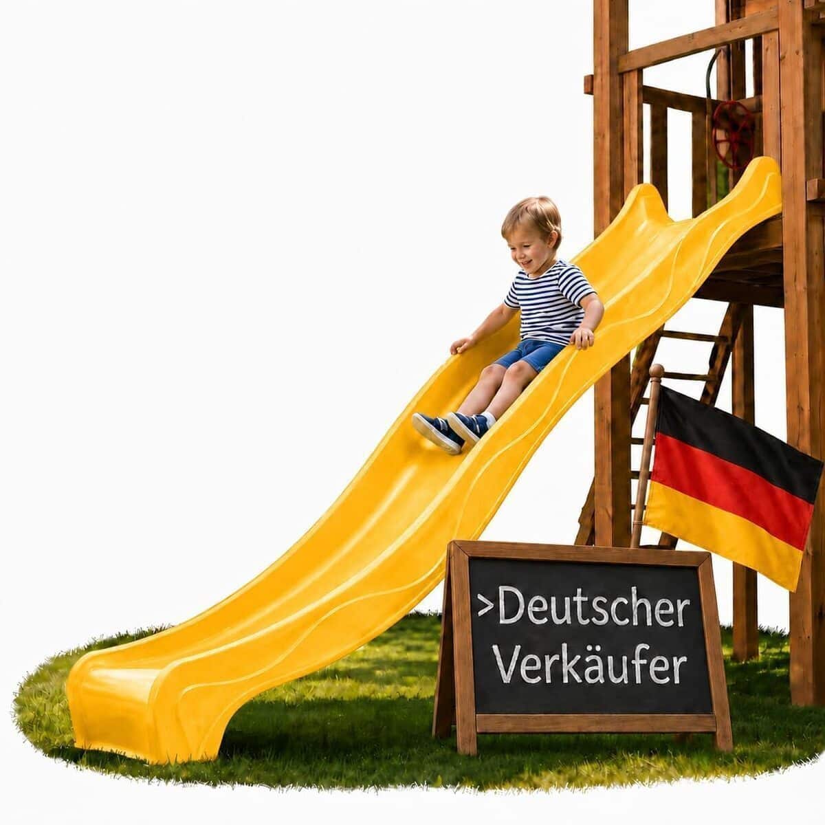 Test du toboggan ondulé Ondis24 de 3 m pour enfants