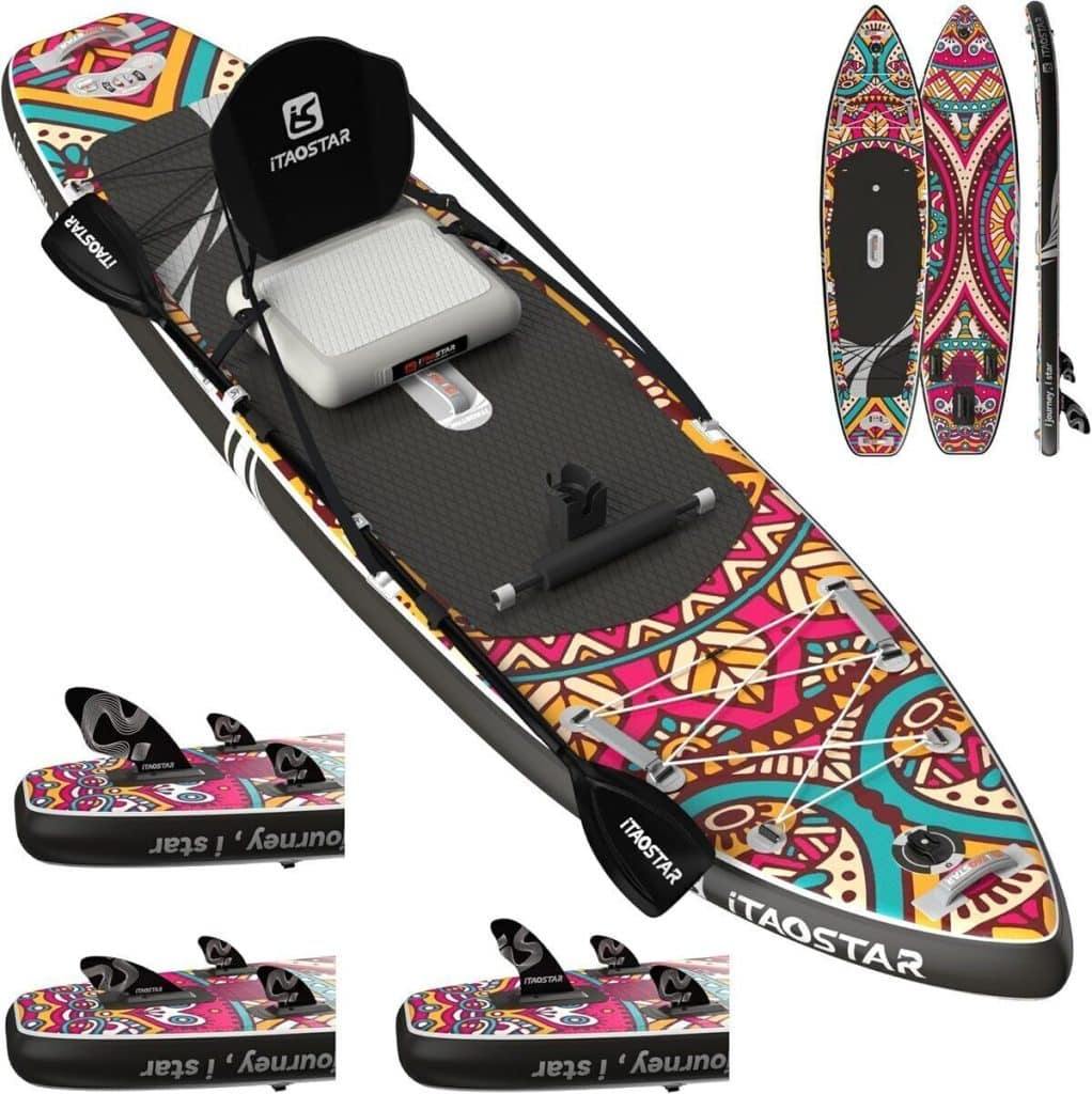 Test iTAOSTAR N01KP planche de paddle gonflable extra large