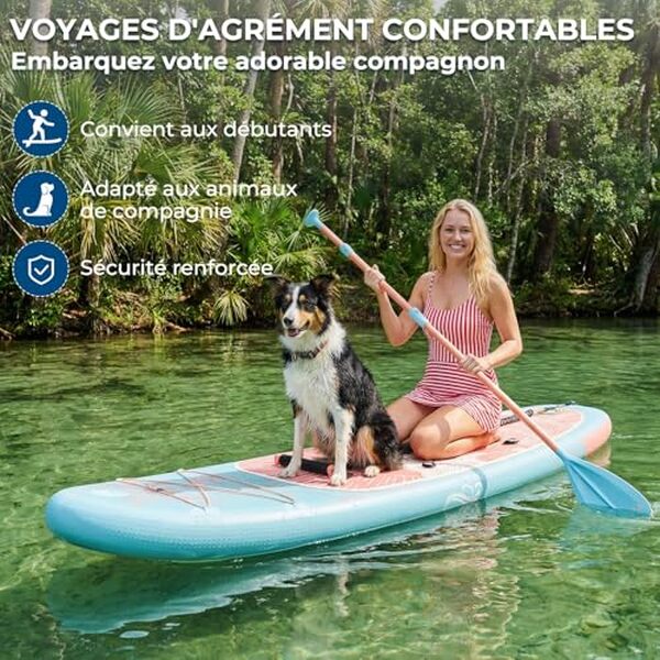 Découvrez notre test détaillé de la planche de paddle gonflable Devoko 320 cm rose 2-en-1 : performance, stabilité et qualité pour débutants et confirmés.
