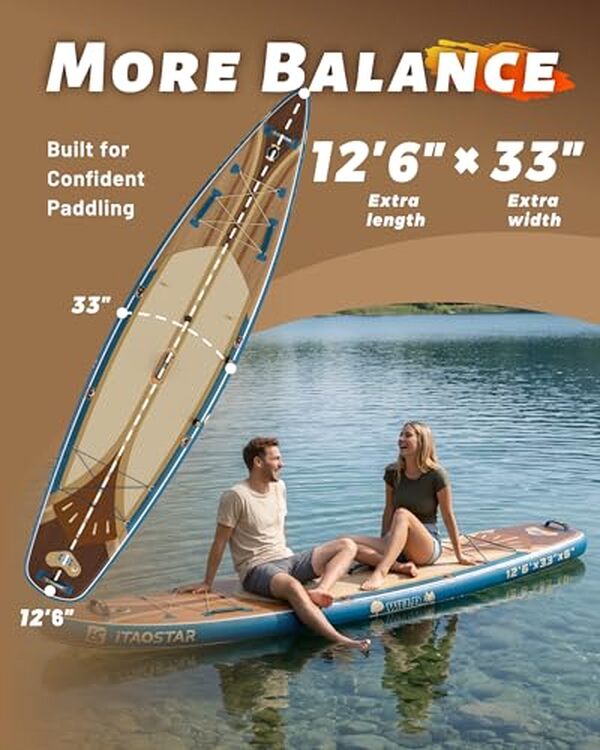 Découvrez notre test complet de la planche à pagaie iTAOSTAR SUPW02B 12'6×33