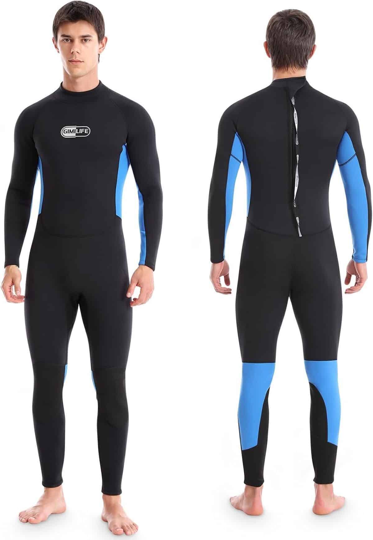 Test de la combinaison de plongée en néoprène 3 mm homme